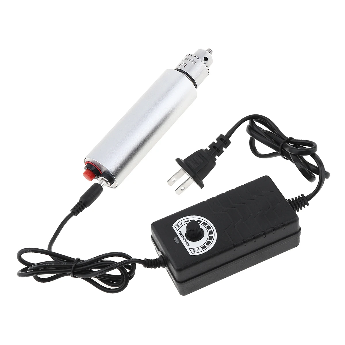 전기 핸드 드릴 미니 385 모터 회전 공구, JTO 척, 플라스틱 목재 구멍 공구용 조정 가능한 전원 어댑터 포함, DC 3V-24V