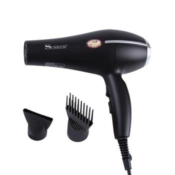 

Surker Sk-66 2000W Powerful Professional Salon Hair Dryer Negative Ion Blow Dryer Electric Hairdryer Hot/Cold Wind Hair Dryer Eu