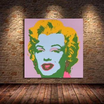 Shot Marilyns Pop Artwork by Andy Warhol Printed on Canvas 4