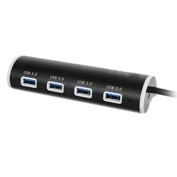 

Aluminum Alloy Super Speed 5Gbps USB 3.0 4-Port HUB Switches Spilitter Adapter Connector Extender Convertor Novel Design
