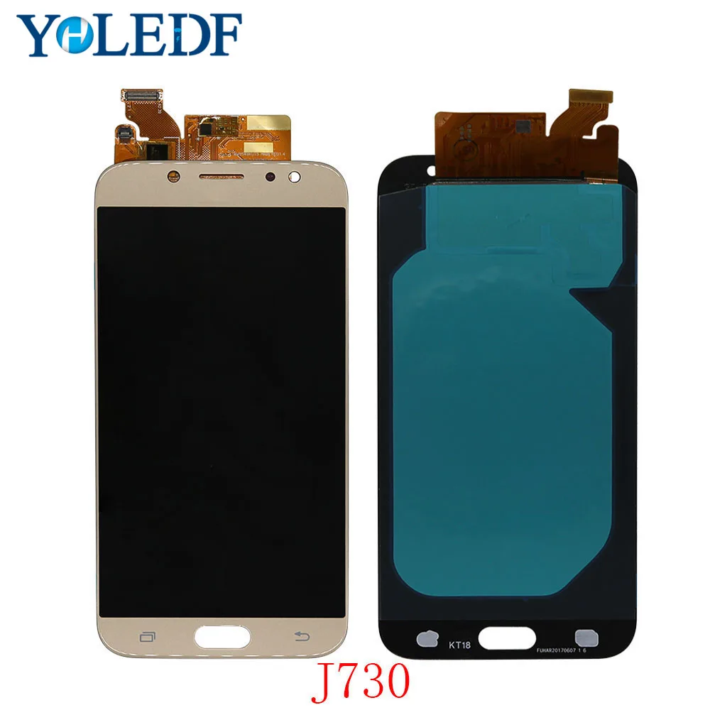 5 ''Супер AMOLED LCD для SAMSUNG Galaxy J7 Pro 2017 J730 J730F ЖК-дисплей Сенсорная панель Pantalla