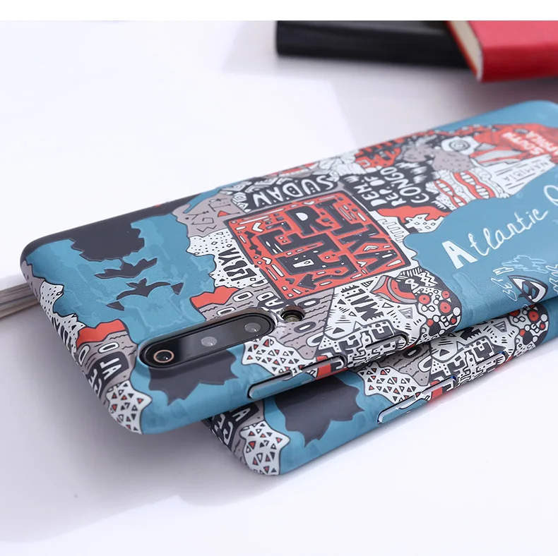 multicolor Africa map Plastic hard shell case For Oneplus 7T Pro 7 Pro 6 6T case cover