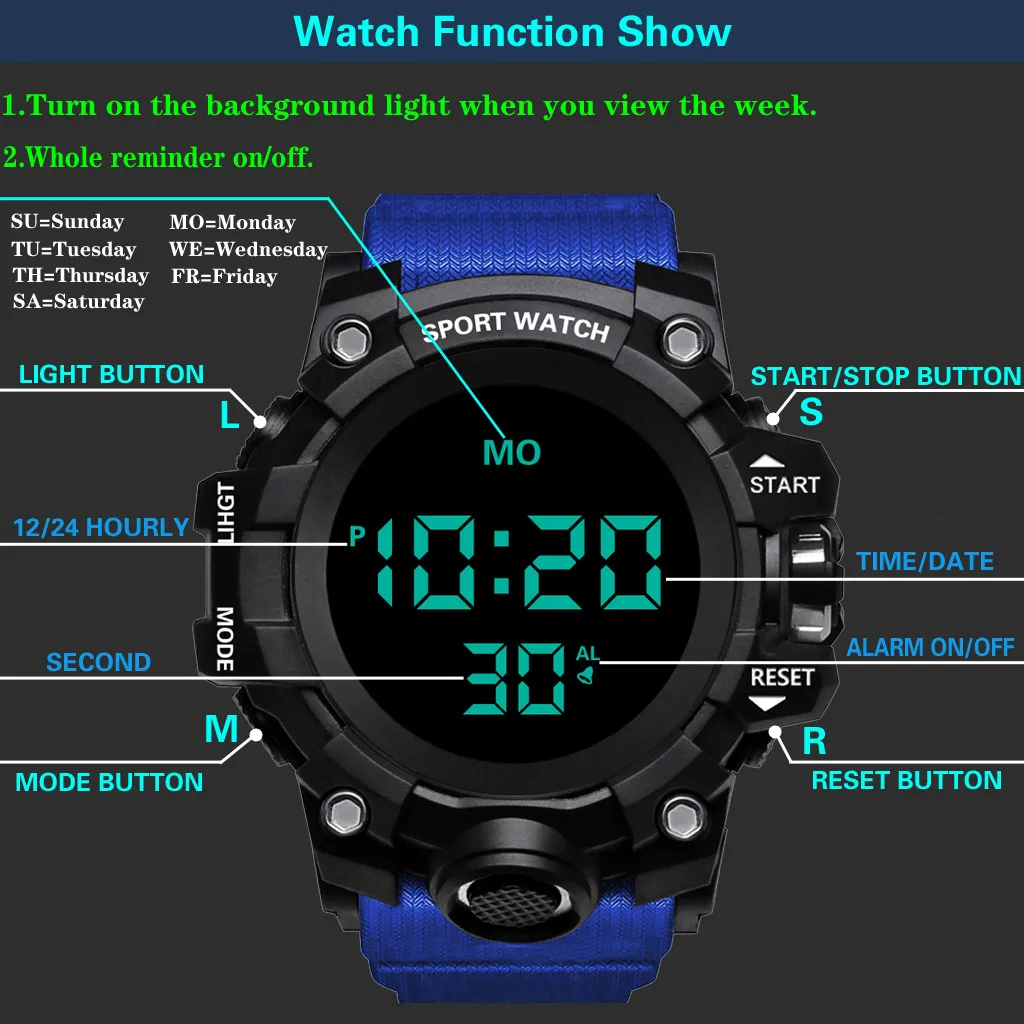 Светодиодный часы мужские цифровые часы спортивные часы мужские электронные наручные часы мужские s zegarki elektroniczne zegarek elektroniczny reloj hombre
