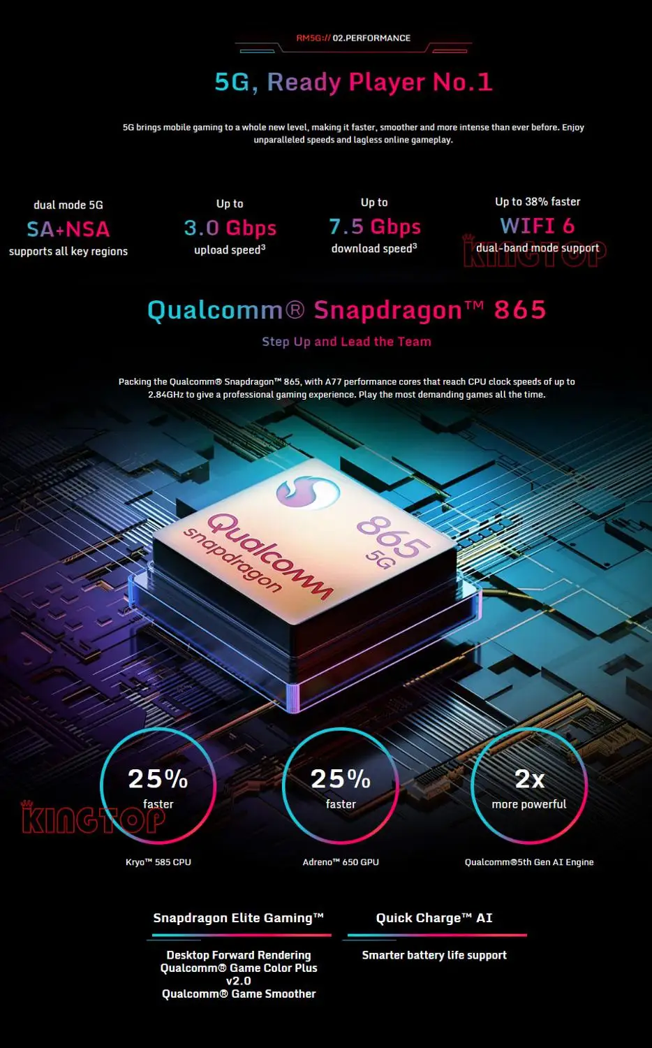 Глобальный оригинальный ZTE nubia Red Magic 5G мобильный телефон 6 55 &quot144 Гц Snarpdragon 865 64MP 8G