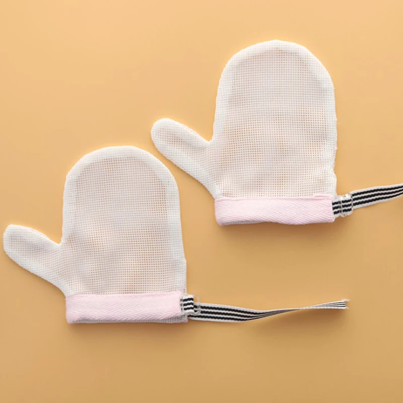 1 Pair Children Infant Anti Biting Eat Hand Protection Gloves Baby Prevent Bite Fingers Nails Glove for Toddle Kids Harmless Set baby accessories carry bag	 Baby Accessories