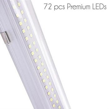 

Parts Light bar 4pcs 72 LED Indoor Working Car ON/OFF Switch ABS Plastic