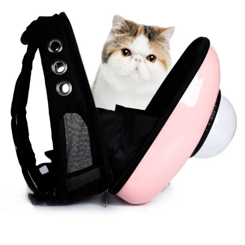 Space Capsule Astronaut Pet Cat Backpack Bubble Window for Kitty Puppy Chihuahua Small Dog Carrier Crate Outdoor Travel Bag Cave