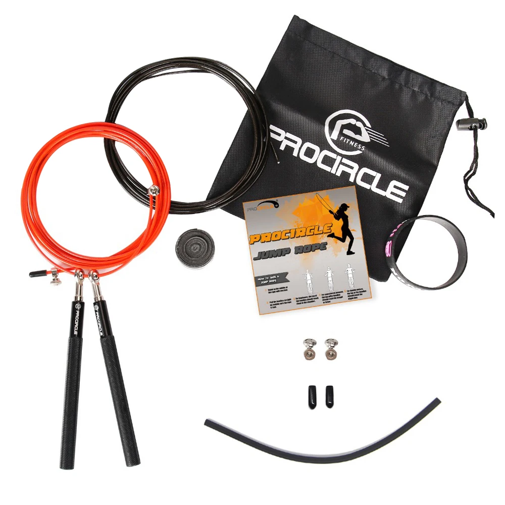 Procircle-Speed Jump Rope Ultra-Speed Ball Bearing Skipping Rope Steel Wire jumping ropes for Boxing MMA Gym Fitness Training