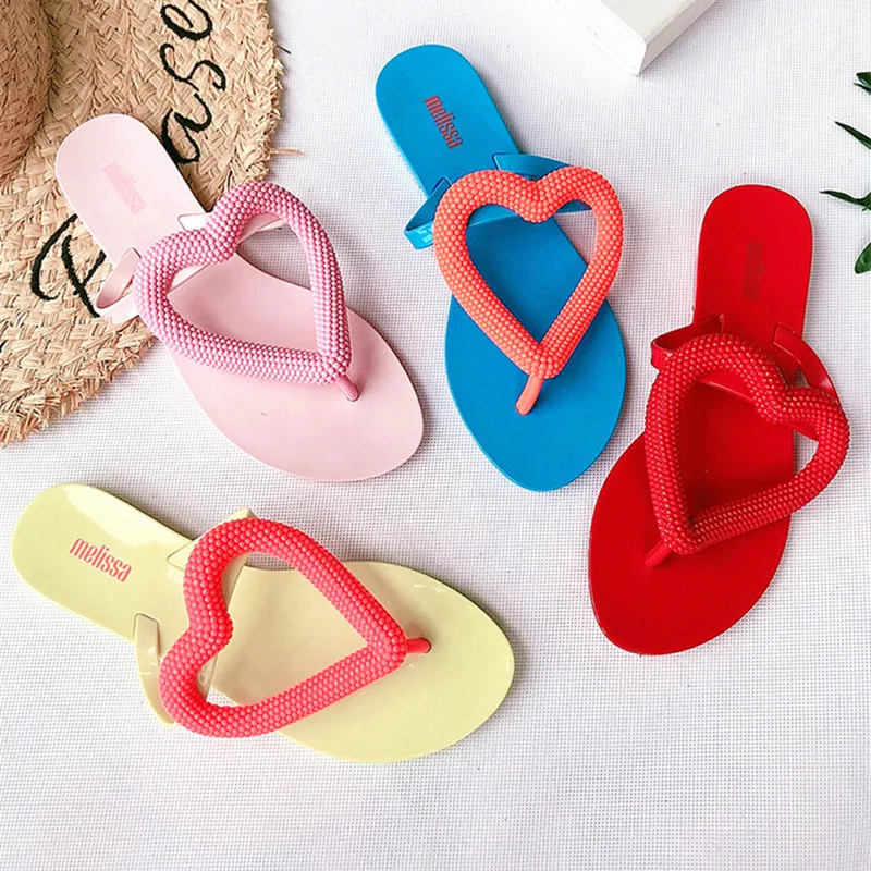 melissa big heart flip flop