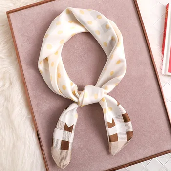 

Luxury Spring and autumn lady Square scarf new sunscreen shawl women quality silk Fashion scarves tourism print Muslim headcloth