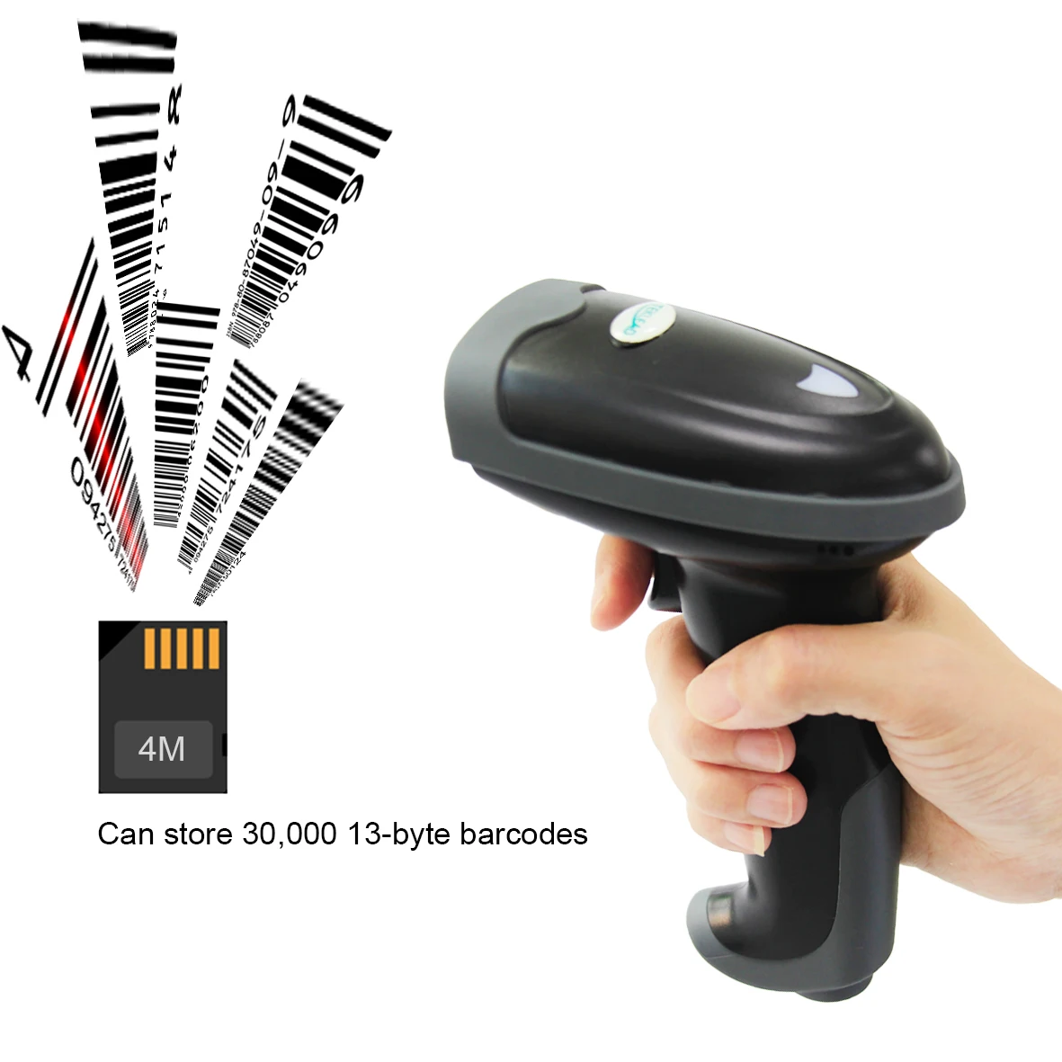 barras scanenr portátil com fio usb 2.4g