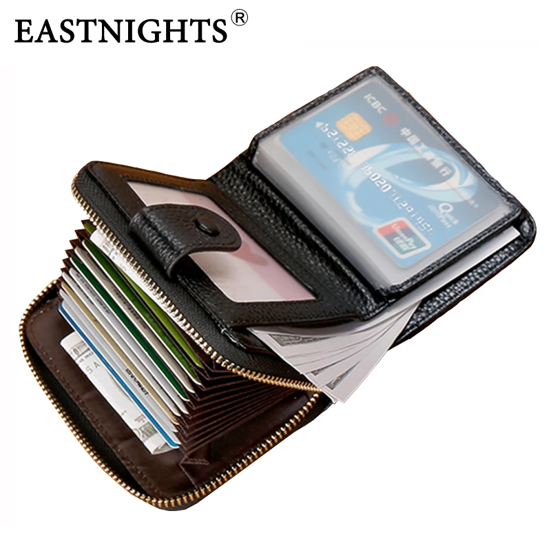 Дизайн держатель для карт женская сумка из натуральной кожи Rfid ID кредитный держатель для карт s мужской короткий кошелек с застежкой