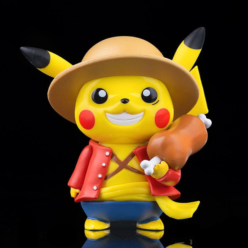 Pvc 10センチメートルpokemonアニメ図ピカチュウd ルフィカワイイ子供用おもちゃルームデコレーションクリスマスギフト Aliexpress