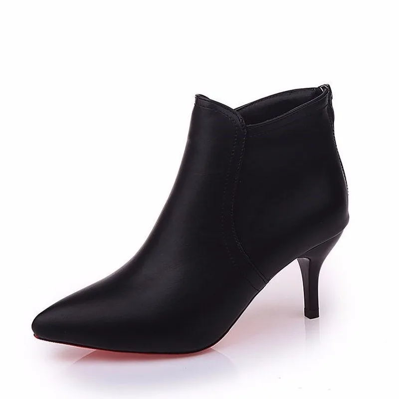 slim heel ankle boots