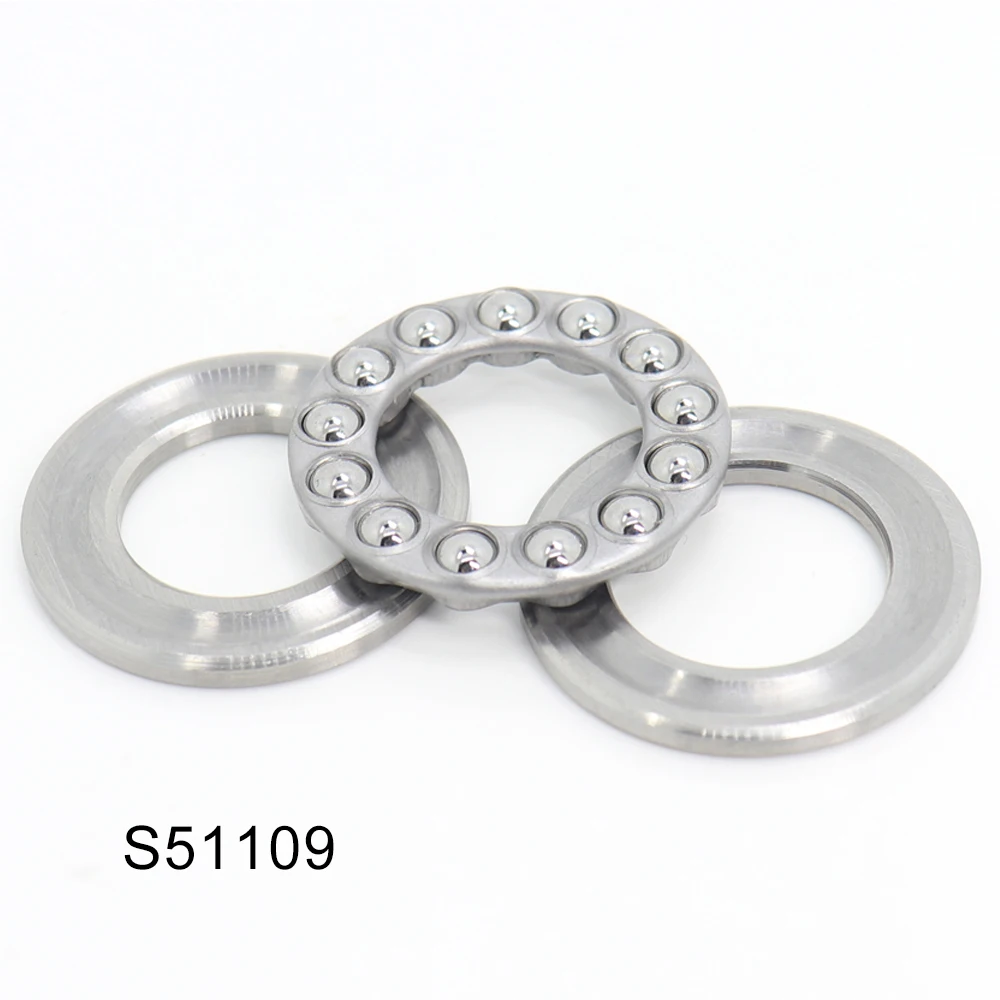 S51109 Bearing 45*65*14 mm 1PC ABEC-1 Stainless Steel Thrust S 51109 Ball Bearings 51134 thrust bearing 170 215 34 mm 1pc abec 1 axial 51134 ball bearings 8134