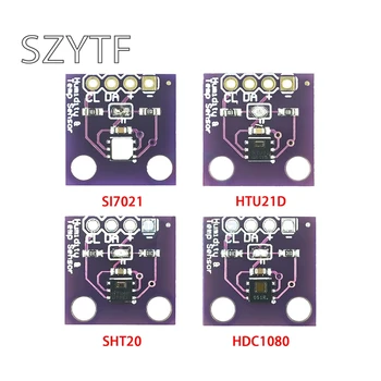 

HDC1080 Si7021 SHT20 HTU21D Temperature and Humidity Sensor Module I2C Digital High-Precision