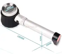 

Handheld magnifying glass 45 times led with lamp reading optical glass lens with scale measurement clearing identification tool