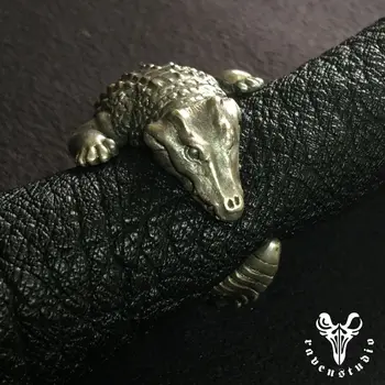 

Original Design Alligator S925 Sterling Sliver Ring Customized Collection Classic Crocodile Ring For Men