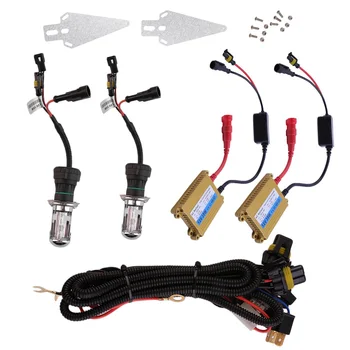

2Pcs of H1 35W 10000K HID Head Light Ultra Slim Car Xenon Light Kit with Pair of HID Ballast