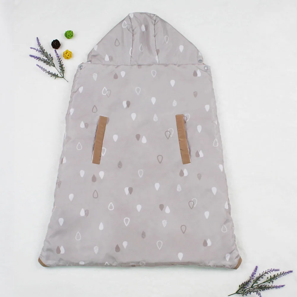 0-36 месяцев с капюшоном чехол для переноски плащ утолщенный детский спальный мешок младенец Регулируемый одеяло чехол для коляски кенгуру - Цвет: Coffee