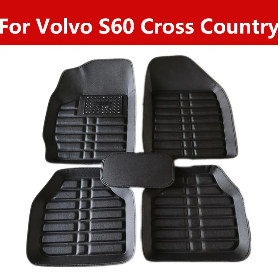 Car Floor Mats Liners For Volvo S60 Cross Country All Weather leather