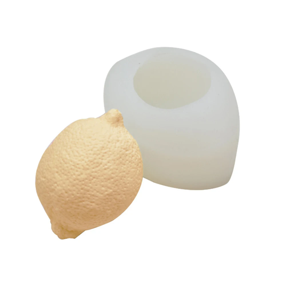 Creative 3D DIY Lemon Shape Cake Silicone Mould Aromatherapy Gypsum