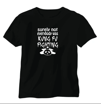 

surely not everone was kung fu fighting funny joke Tops Tee Shirt Custom Print