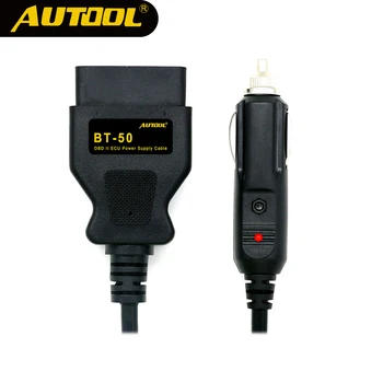 

AUTOOL BT 50 OBD2 Vehicle Emergency Powe ECU Power Source Supply Cable OBD 12V Car Memory Cables OBDII Saver Interface Connector