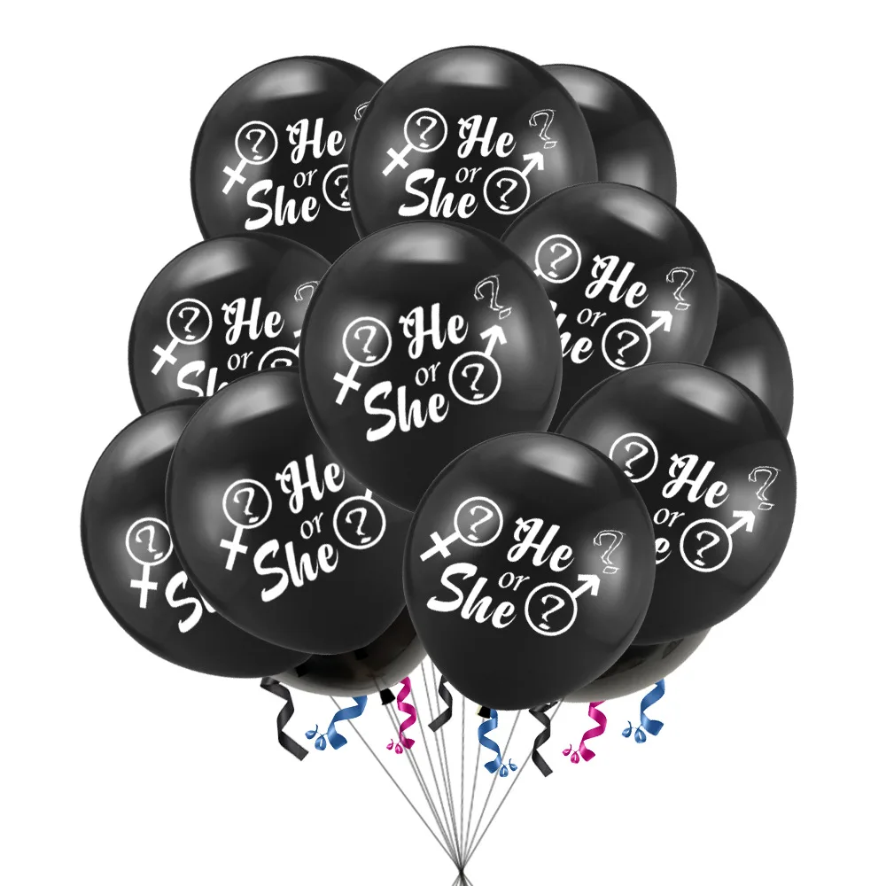 10 шт. 12 дюймов мальчик или девочка пол раскрывает шары он или она Печатный латекс пол раскрытие Baloon Baby Shower украшения Globos