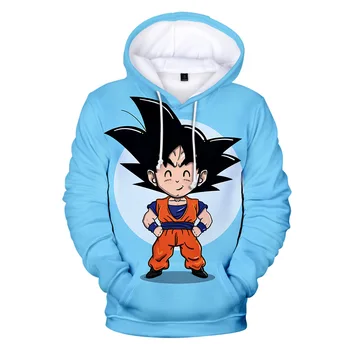 

DRAGON BALL Blue Hoodie Son Goku Sweatshirt Men Hip Hop Pullover Hoodies Streetwear Casual Fashion Clothes Funny Plus Size Top