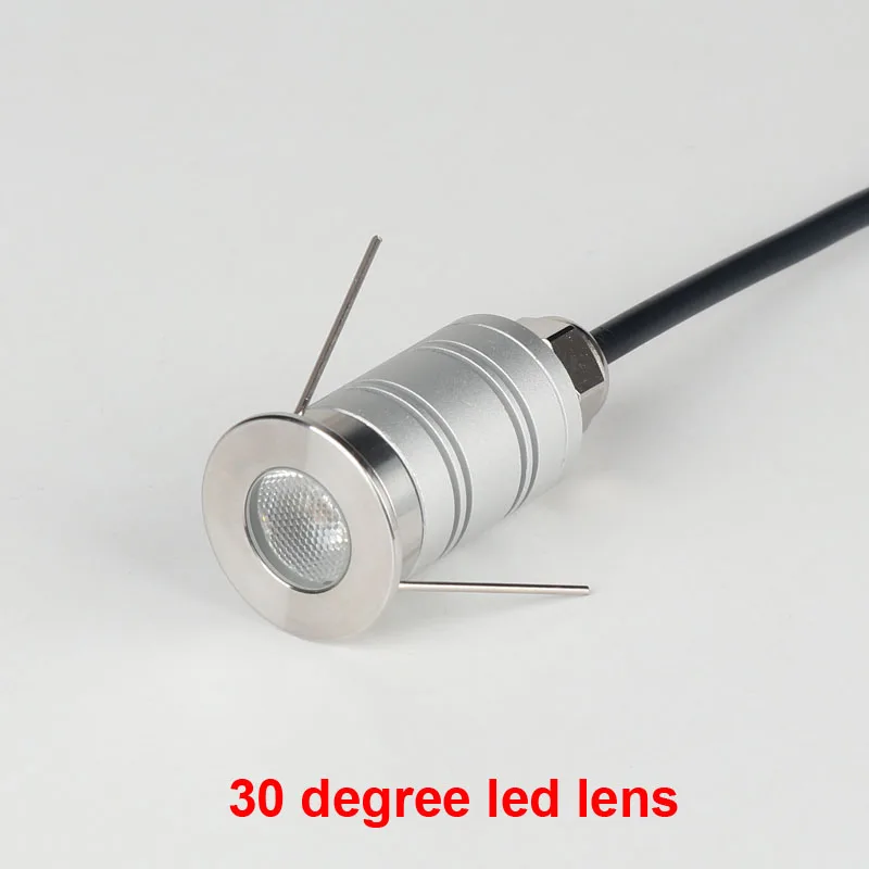 12V 24V 1W IP67 CREE Встраиваемый светодиодный шаг пол палубы подземный вверх светильник