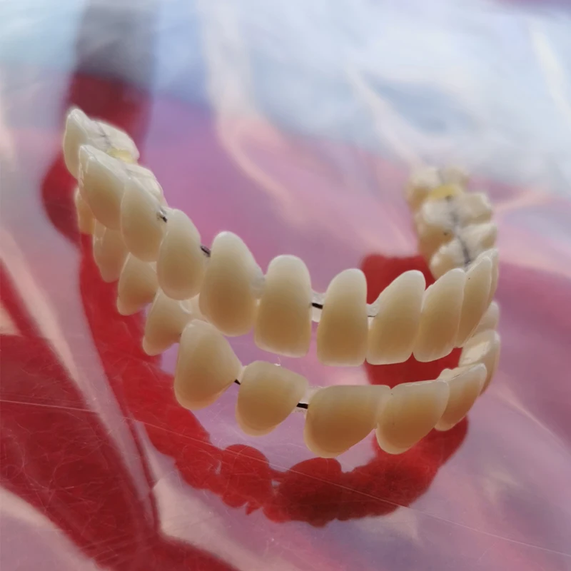 28pcsset Resin false teeth dentures Temporary fake Tooth Upper lower removable dental veneers dentadura postiza completa teeth whitening (7)