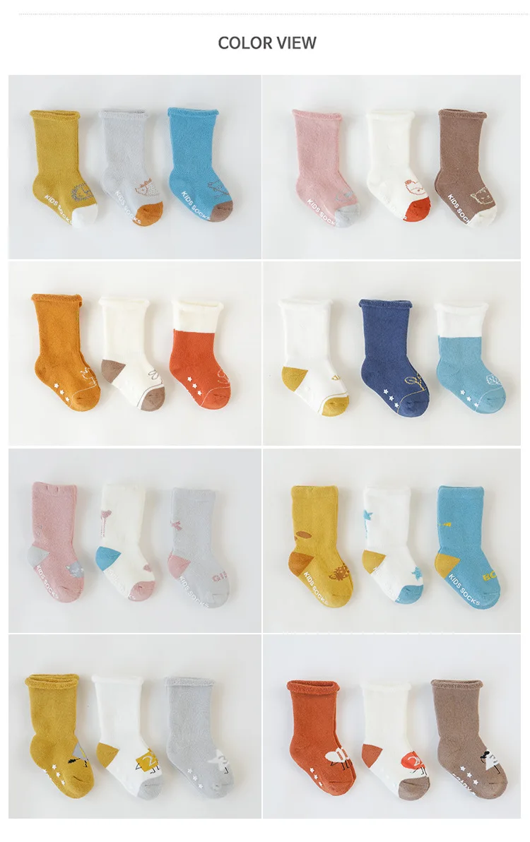 Wholesaels Thick Baby Kids Socks Sports Winter Soft Warm Socks for Children 0-3 Years Boys Girls Thermal Floor Baby Socks