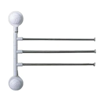 

Durable Multifunctional Wall Mounted Suction Cup 180 degreeRotating Towel Rack Towel Racks