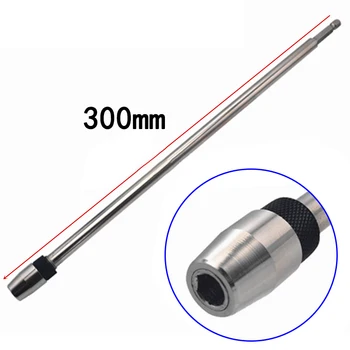 

300mm Drill Bit Holder Release Screwdriver Bit Extension Rod Magnetic Tools Sale