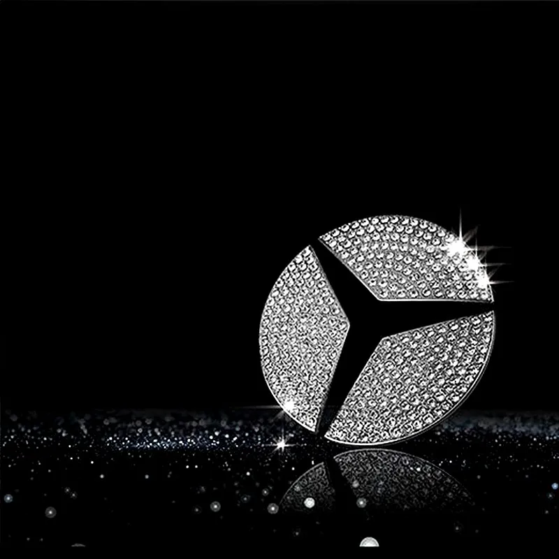 49 мм Руль Центр значок с бриллиантом декор для Mercedes Benz E/A/GLK/GLA