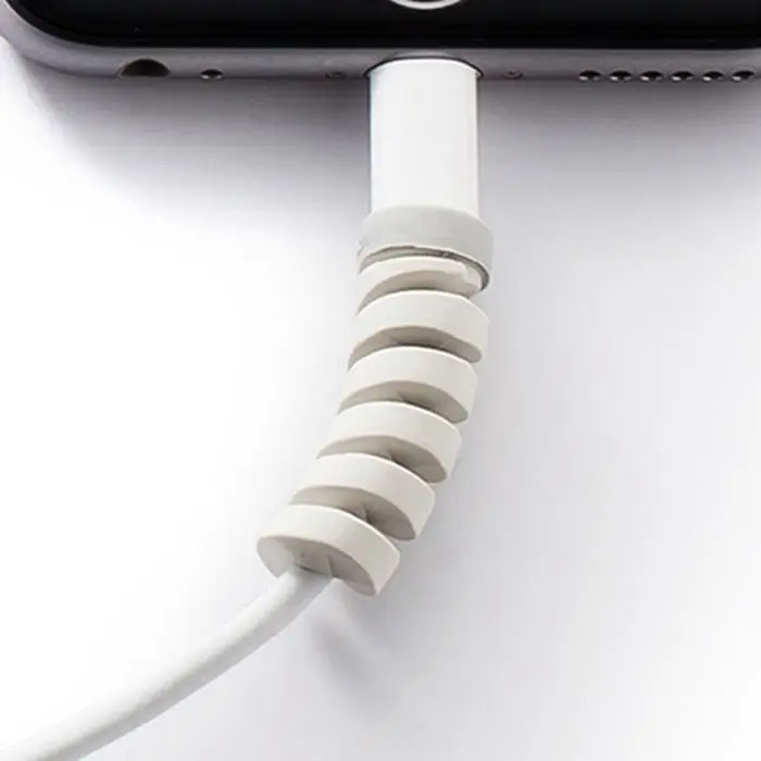 

4Pcs Charging Cable Protector Saver Cover Spiral for USB Charger Cable Cord Protective Sleeve For Cell Phones Cable