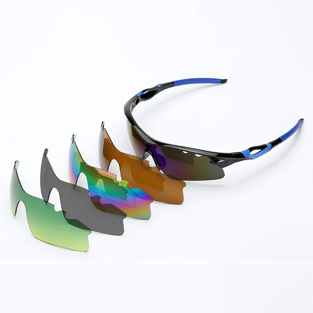 2020 New Cycling Glasses Set MTB Bike Eyewear Windproof Sand Running Fishing Outdoor Sports Polarized Sunglasses For Man Woman
