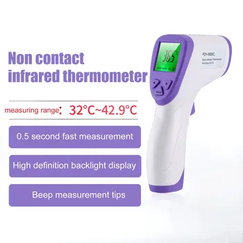 

1PC Handheld Portable Non-Contact Infrared Thermometer High Precision Thermometer Industrial Temperature Meter Tool Hot