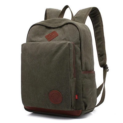 AUGUR модный мужской женский рюкзак, холщовая дорожная сумка для ноутбука, рюкзаки, женские рюкзаки, подростковые школьные сумки для девочек - Цвет: Armygreen