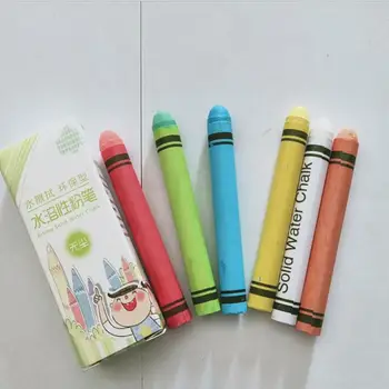 

6PCS Dustless Chalk Pen Multicolor Sidewalk Water-soluble Chalk Outdoor Side Walk Outside Driveway Easter Street Art Painting