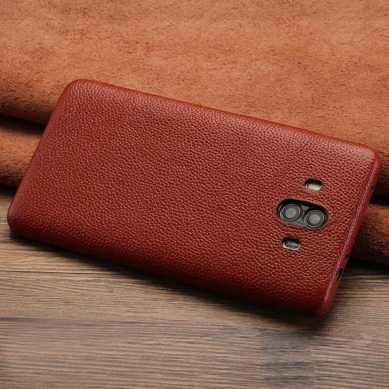 LANGSIDI пластиковый защитный чехол для huawei mate 10 pro mate 9 pro из коровьей кожи Litchi текстурой - Цвет: 3