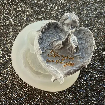

Angel Wings Love Heart Prayer Silicone Resin Mold Epoxy Resin DIY Jewelry Making Tools