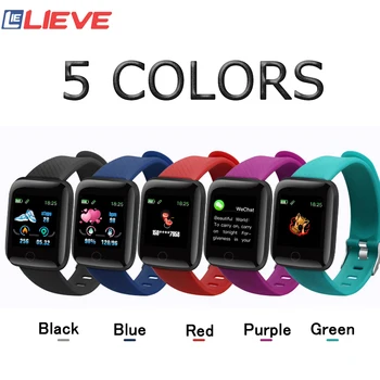 

Smart Watches Bracelet Men Women 116Plus Blood Pressure Fitness Heart Rate Monitor Pedometer Smart Wristband For Android & IOS