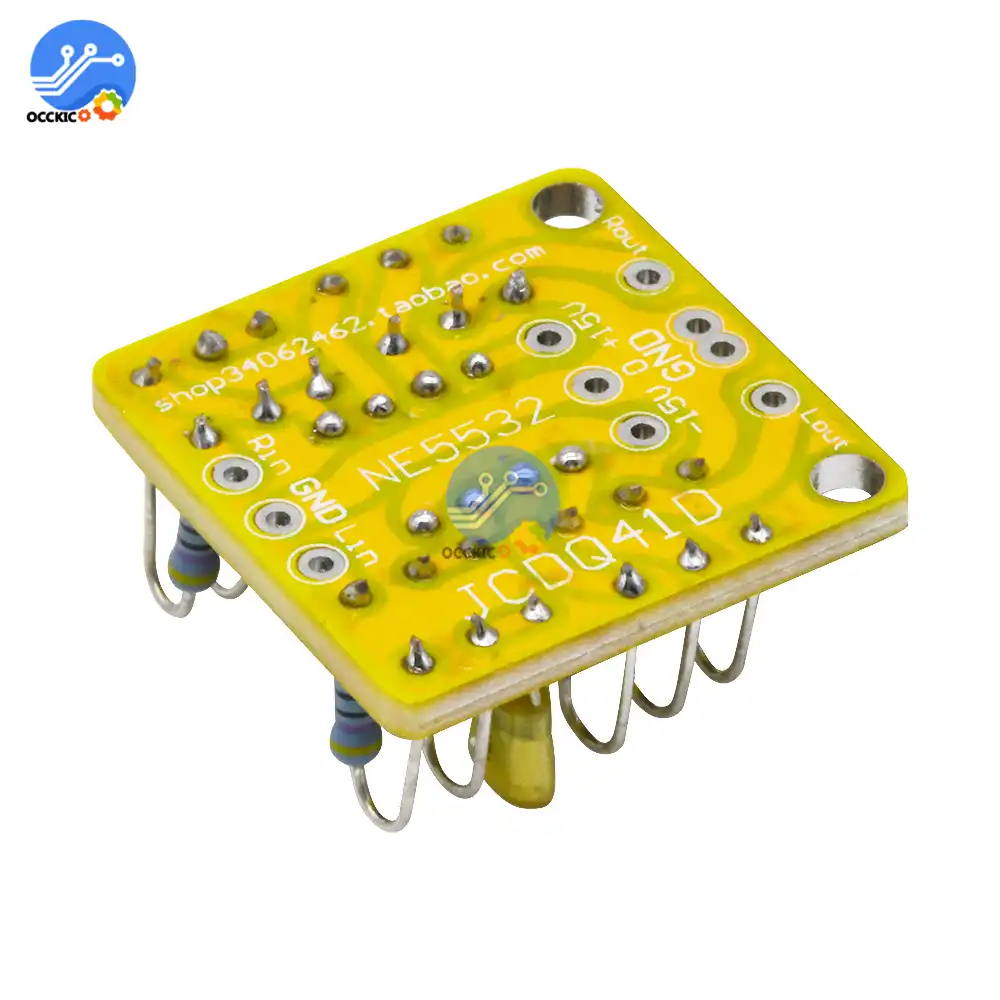 Двойной OP Amp плата предусилителя усиление постоянного тока PCB для NE5532 OPA2134 OPA2604