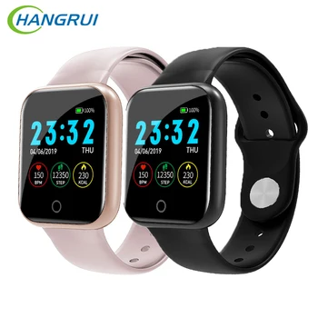 

HANGRUI Smart Bracelet Watch Men Women Fitness Tracker Heart Rate Wristband I5 Smart Watch For iOS Android Phone PK B57 T80 S10