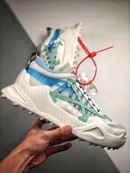 

Men Women Trendy Shoes 2020 Luxury Brand Designers Arrow Chunky Sneakers Women Street Fashion Off White Platform Shoe Size 35-41