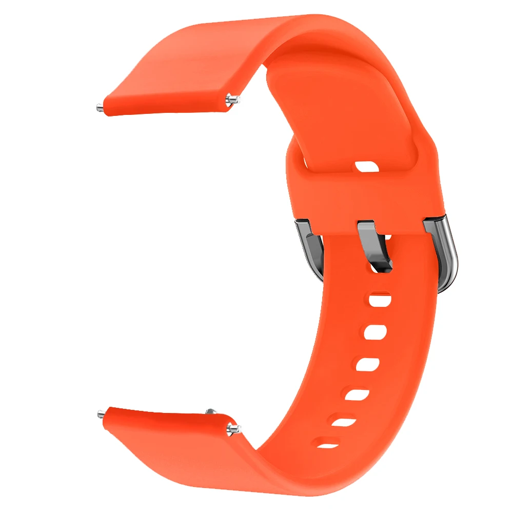 Оранжевый Цветной мягкий силиконовый сменный ремешок для Garmin Vivoactive3 Vivomove HR, умный Браслет для Garmin Vivoactive 3, ремешок для часов - Цвет: Оранжевый