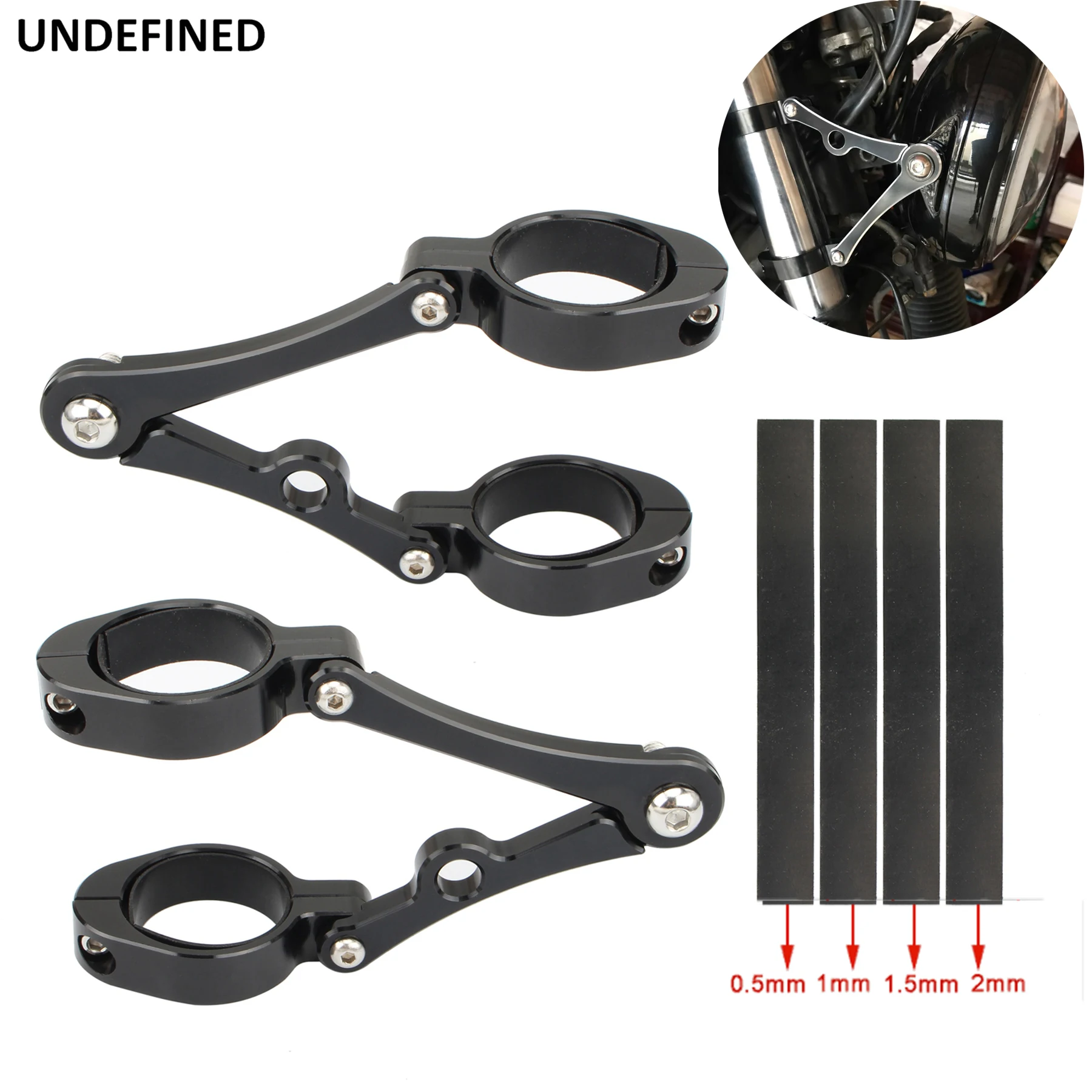 33mm 58mm Headlight Bracket Mount Clamp Fork Tube Light Holder 54mm