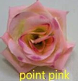 point pink 2,4 м длинный искусственный Шелковый цветок розы лоза гирлянда цветков глицинии Свадебный домашний декор из ротанга 7 цветов - Цвет: point pink